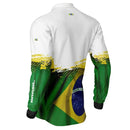 Camisa M Agro Brk Brasil Branca com Proteção Solar UV50+