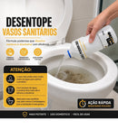 Desentupidor de Pia e Vaso Sanitário Vulcão Poderoso 900g - Kit com 2 Unidades